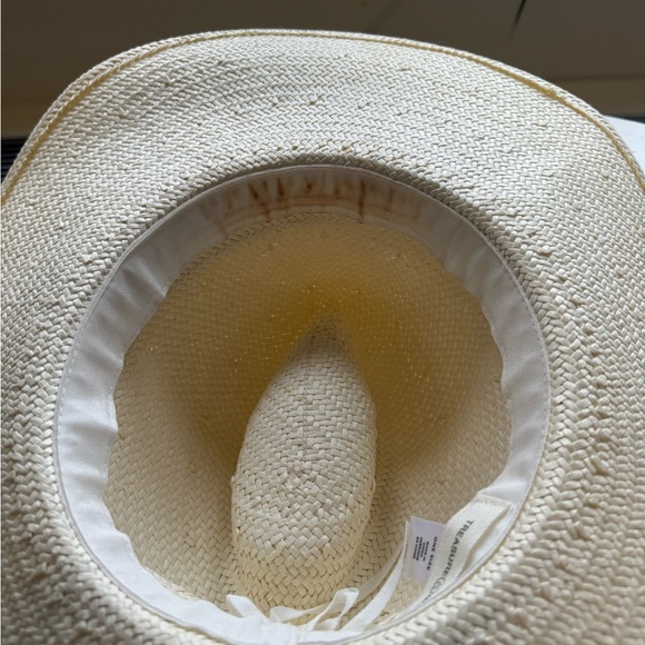 Treasure & Bond Straw Wide brim Western Beach Hat Cream Brown - Picture 4 of 8